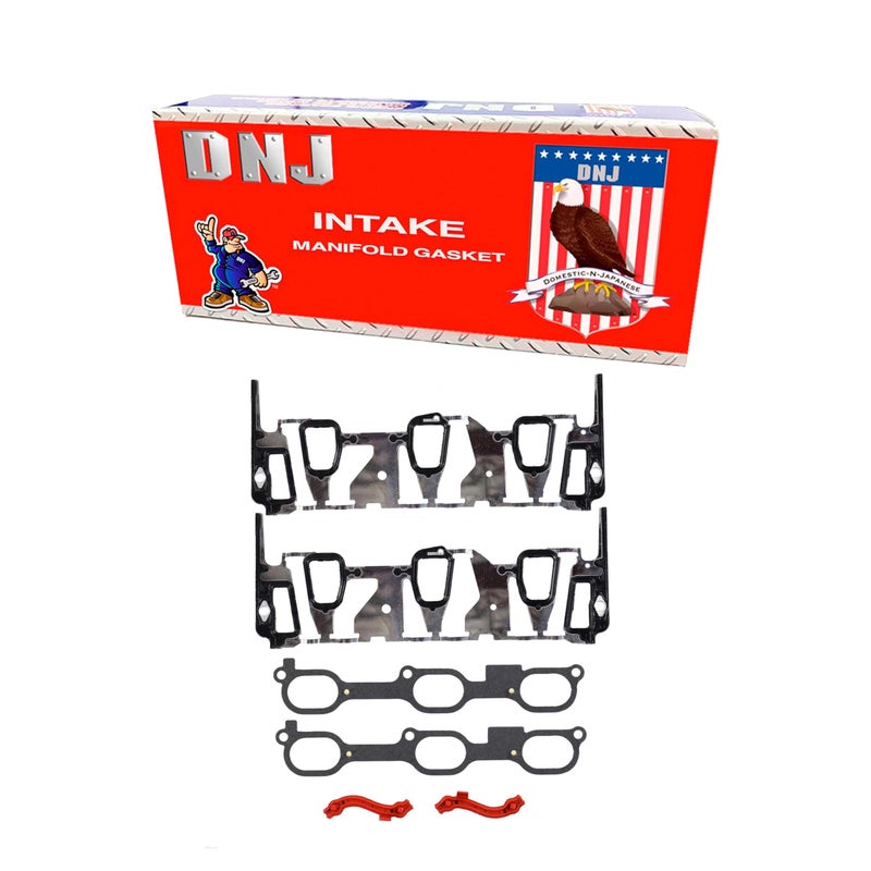 DNJ IG3121 Intake Manifold Gasket Set for 2005-2009 Chevrolet Pontiac Equinox Torrent 3.4L V6 12V OHV 207cid - Image 1